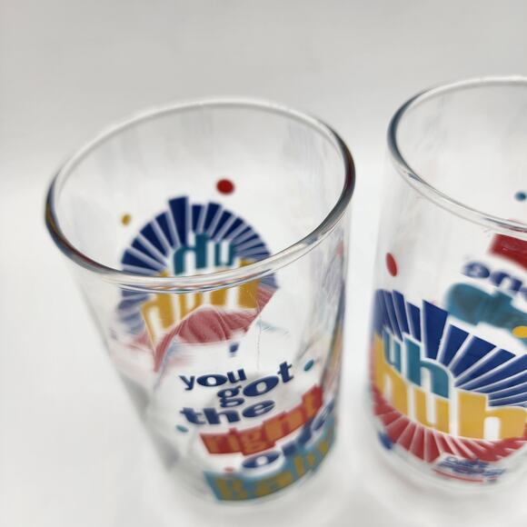 Vtg Diet Pepsi Drinking Glasses Set of 2 You Got The Right One Ray Charles Retro - Picture 8 of 10